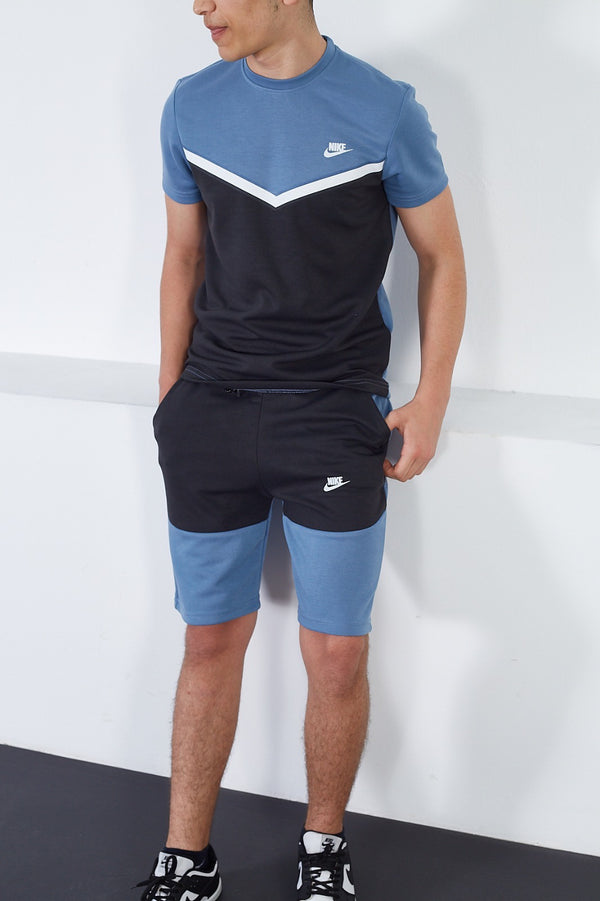Nike Men's Tech Fleece Summer Tracksuit Blue/Dark