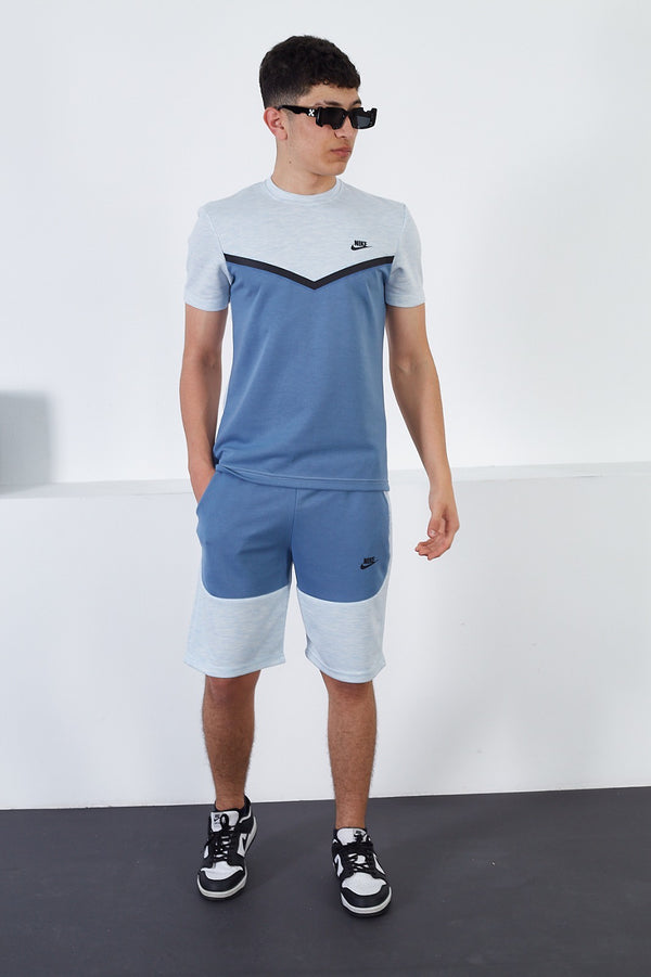 Nike Men's Tech Fleece Summer Tracksuit Light Blue/Blue