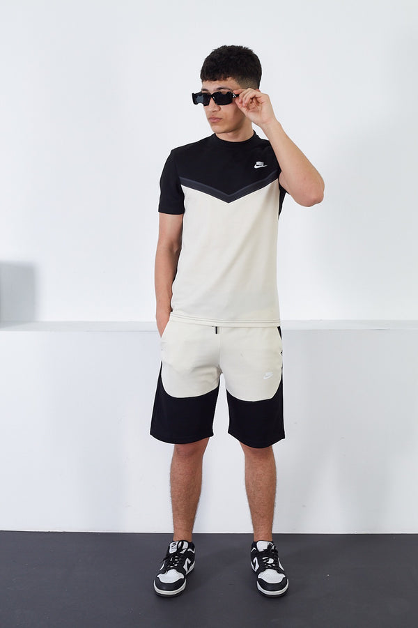 Nike Men's Tech Fleece Summer Tracksuit Black/Beige