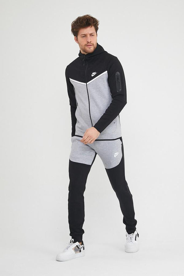 Nike Men's Tech Fleece Tracksuit Black/Gray
