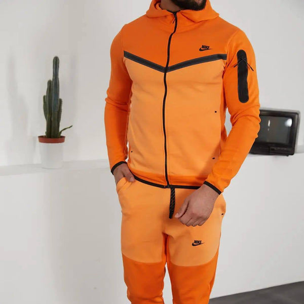 Nike Men's Tech Fleece Tracksuit Orange